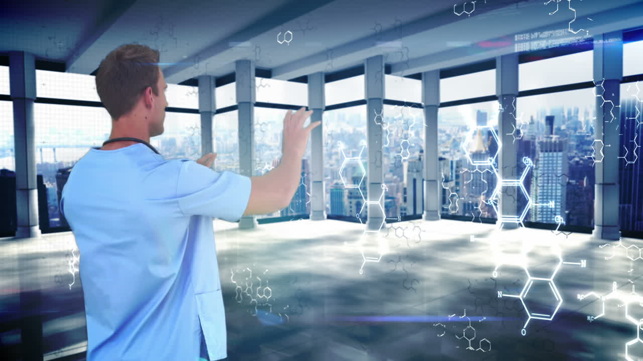 investigador que utiliza la tecnología