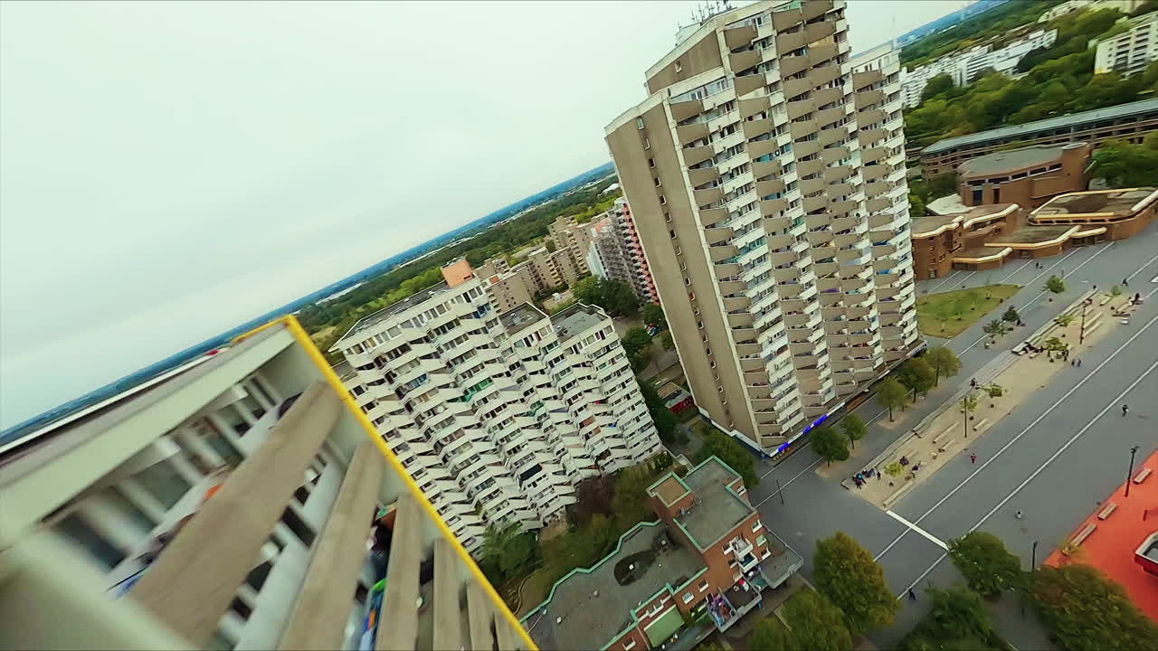 toma aérea del gueto subdesarrollado