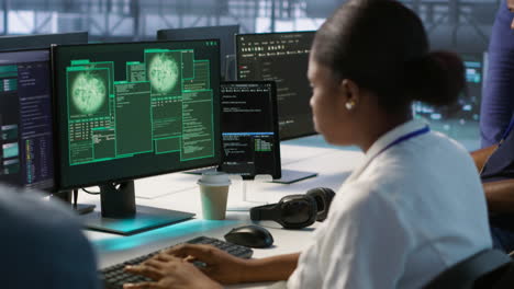 squadra di sicurezza informatica in azione