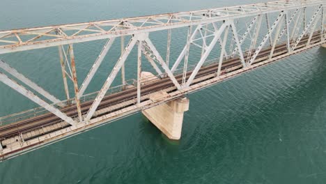 railway bridge view from the bird's eye