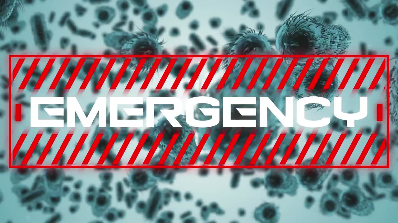 Emergency text against Covid-19 cells moving