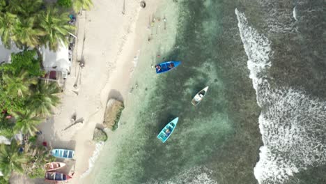 Amazing-overhead-shot-of-this-white-sand-beach-and-crystal-clear-turquoise-water