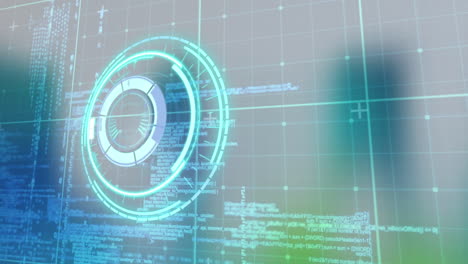 animación del alcance del escaneo sobre el procesamiento de datos