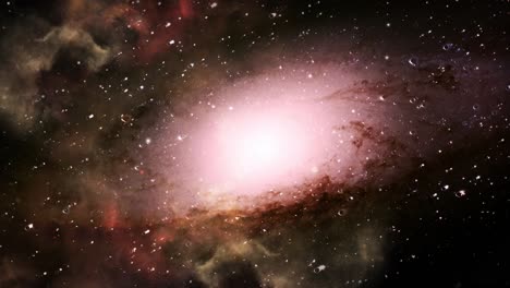 la superficie de una galaxia moviéndose en el gran espacio 4k