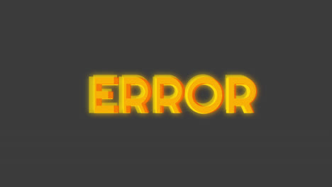 error message