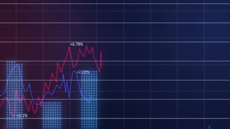 Animation-Von-Statistiken-Und-Finanzdatenverarbeitung-über-Raster