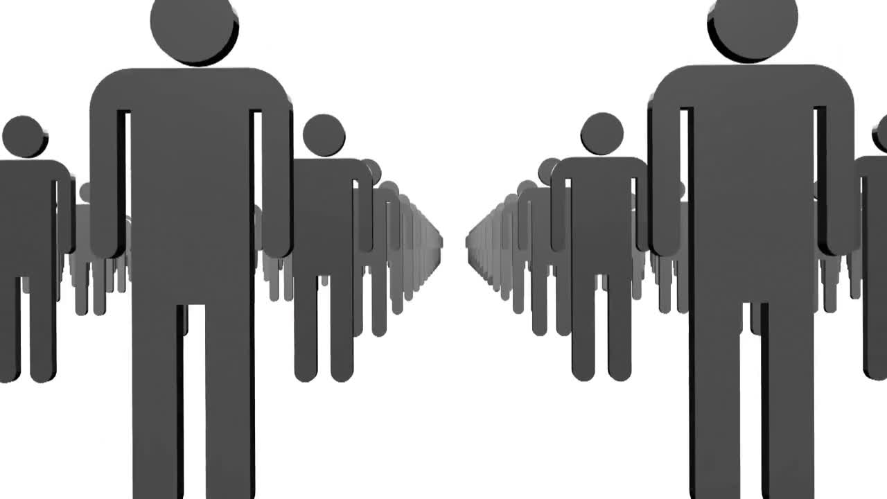 군중 중에서 눈에 띄는 1