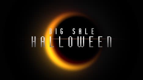 halloween big sale brightened by a golden moon in the abyss