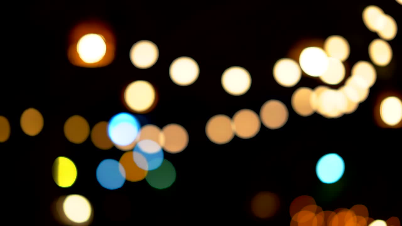 luz y bokeh borroso en el fondo de la fiesta nocturna