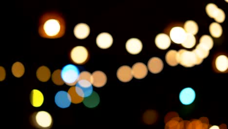 light and blurred bokeh on night party background