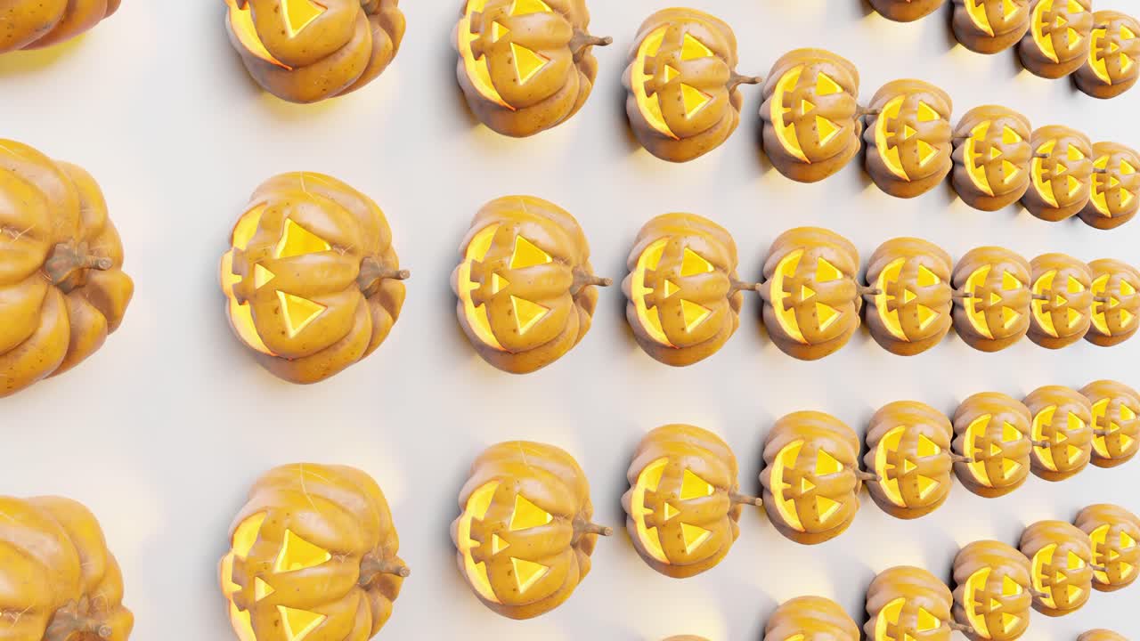 patrón de decoración de calabaza de halloween sobre un fondo blanco