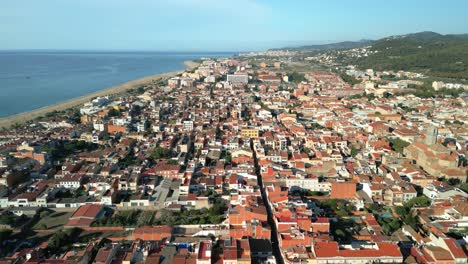 Malgrat-De-Mar-In-Barcelona-Touristenstadt-Luftbilder