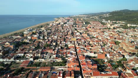 malgrat de mar en barcelona ciudad turística imágenes aéreas
