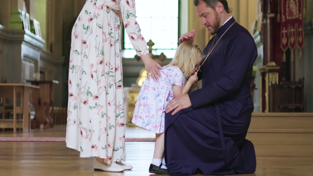 일요일 교회에서 가족