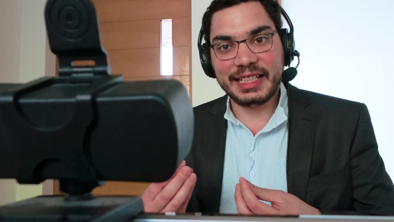 Man Using Modern Communication Technology