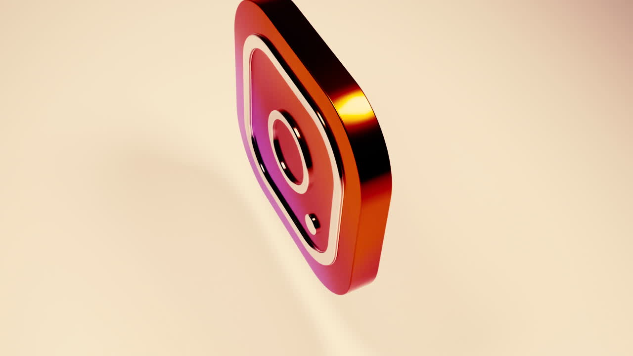 3D Instagram Logo Icon