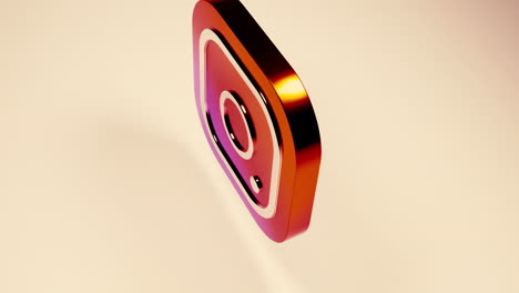 el icono del logotipo de instagram en 3d