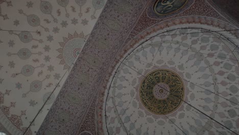 the ceiling of a church is shown