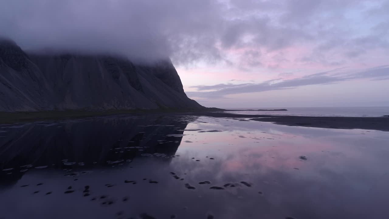 Icelandic Coastline at Sunset