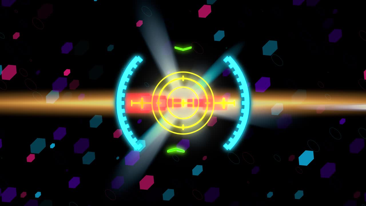 허드 스페이스 시트 요소 모션 그래픽