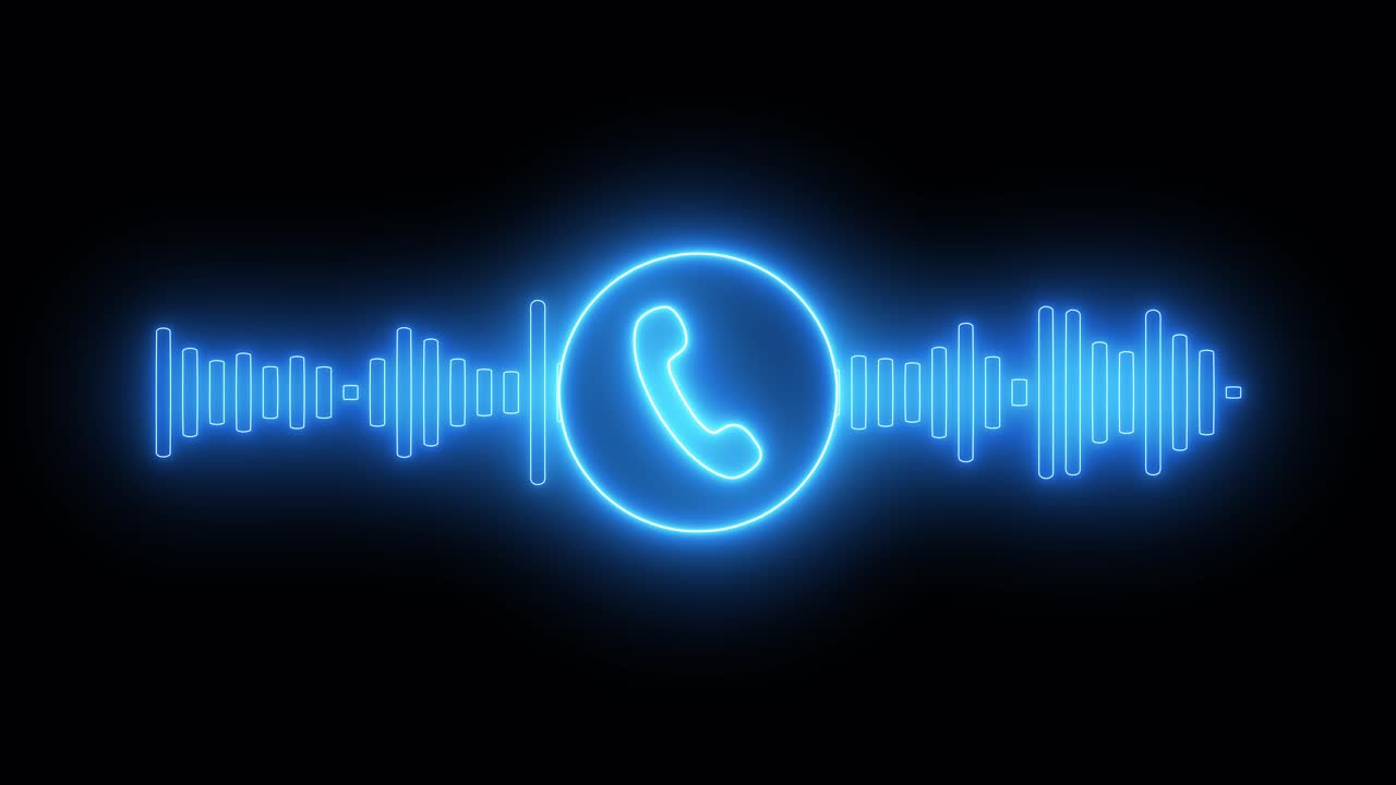 Neon Phone Call Waveform