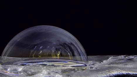 bubble soap on ice.