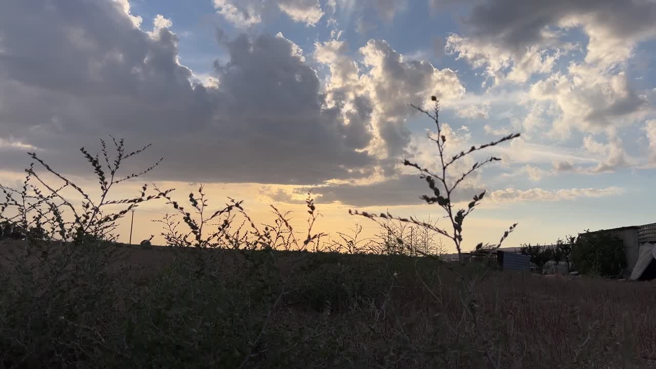 Time-lapse video of clouds at sunset in Famagusta City, Northern Cyprus