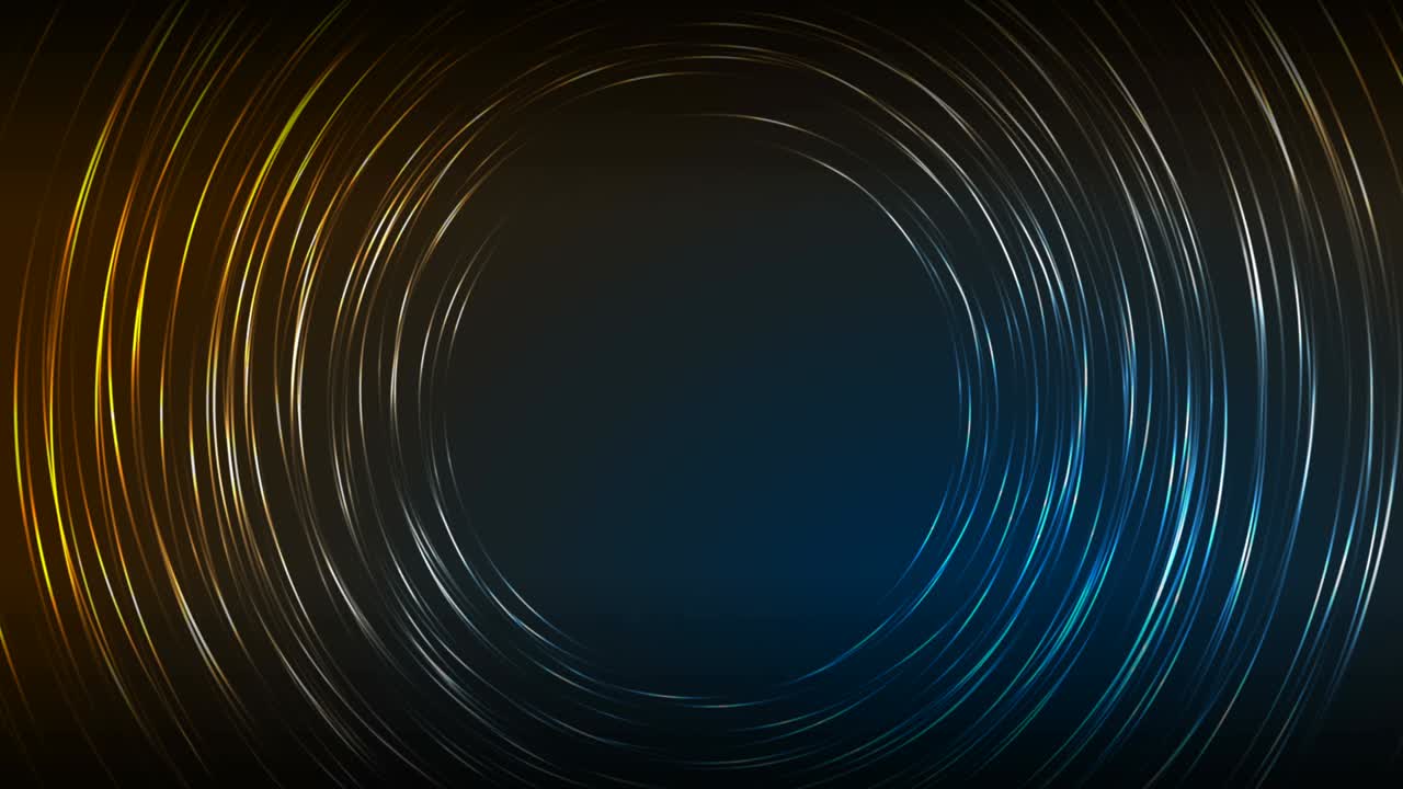 추상적인 미래주의 빛나는 모션 배경과 네온 원형 선