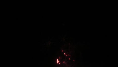 espectáculo de fuegos artificiales en cámara lenta