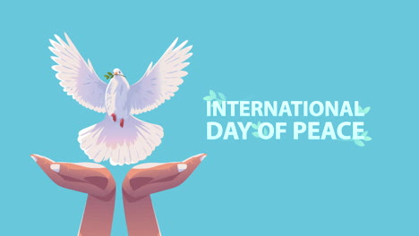 international day of peace lettering