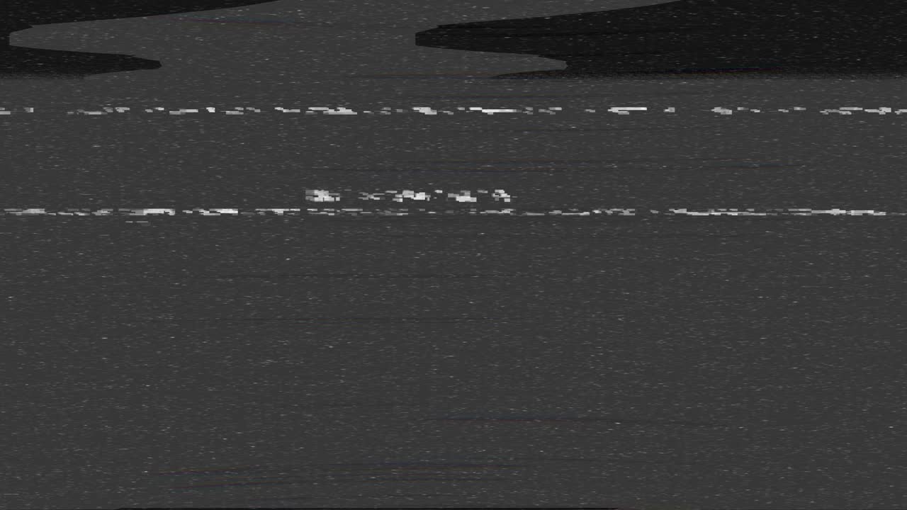 Vintage screen damage tv effects and artifacts vhs bad interference loop animaion switch on turn off
