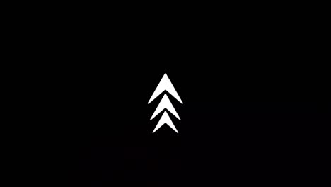 glitch deslizamiento hacia arriba botón de animación. aplicación y iconos de redes sociales, deslizamiento para la publicidad. redes sociales flechas de desplazamiento. animación de video 4k con canal alfa