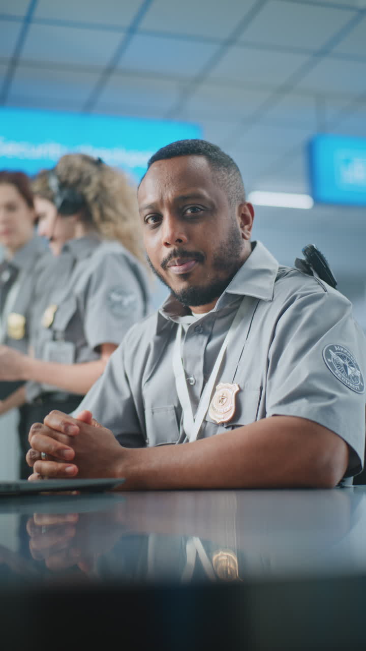 oficial de seguridad del aeropuerto