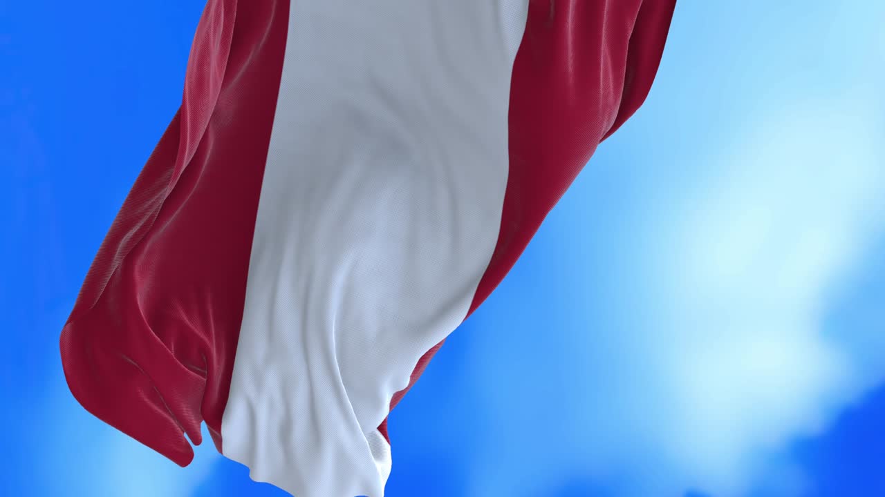 un bucle sin costuras de la bandera austriaca.