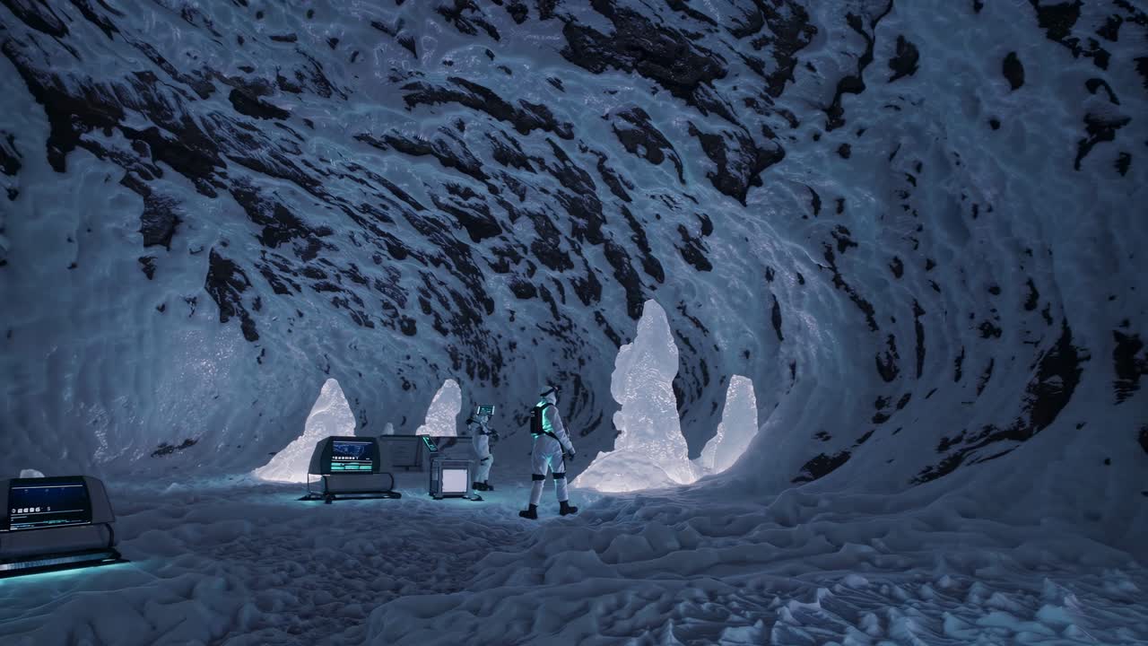 Scientists Explore a Frozen Cave