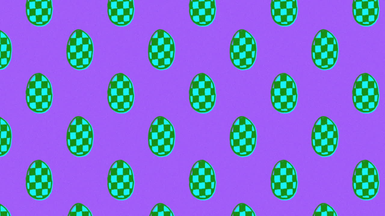 Cute Easter Egg Pattern animation 4k