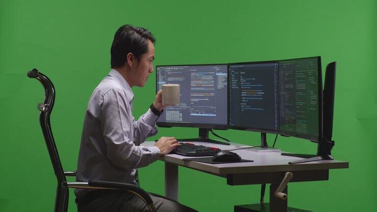 Programmer Working on Code