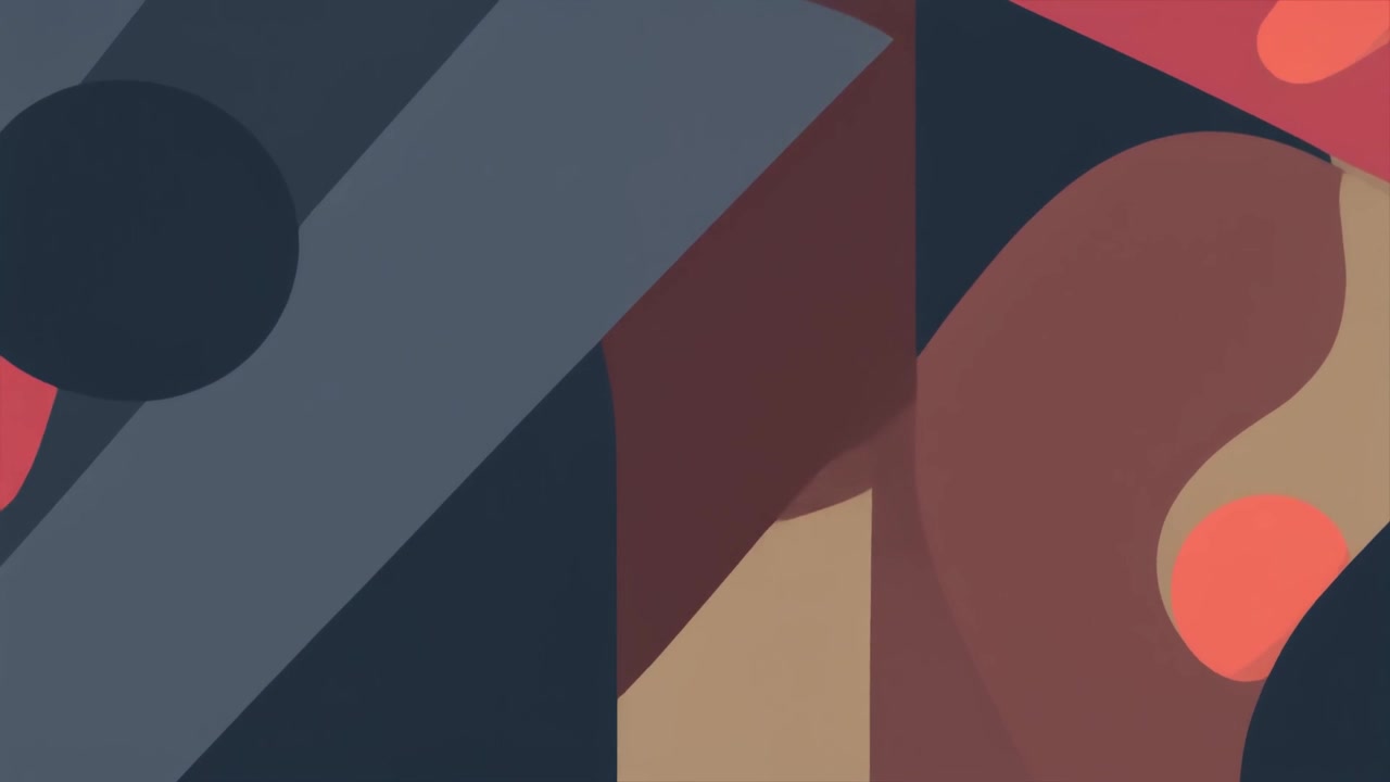 Abstract Motion Graphics with Geometric Shapes and Fluid Transitions