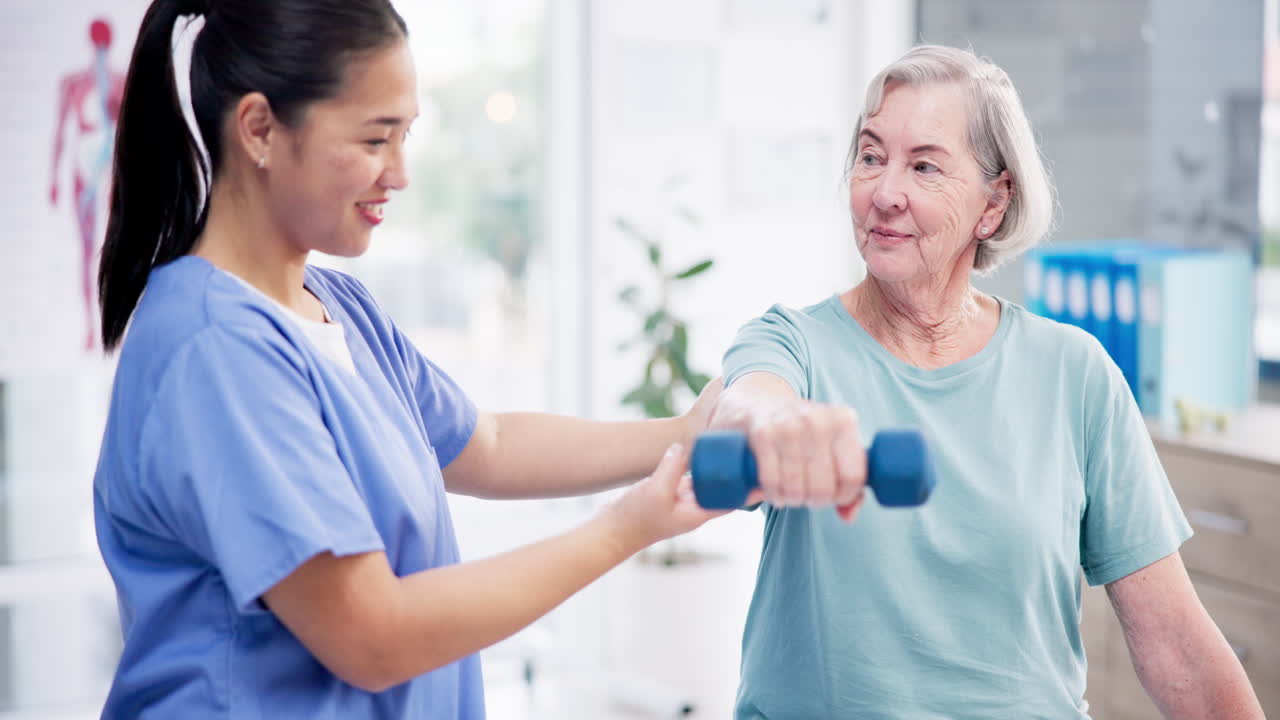 물리치료사, 덤벨