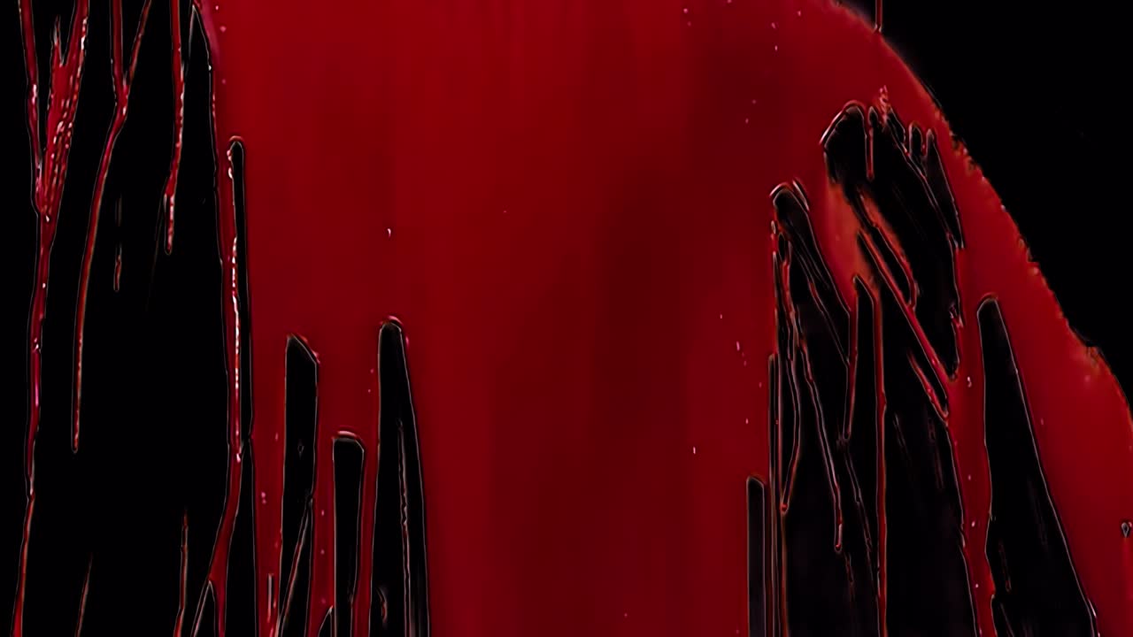 알파 캔넬을 가진 혈액 스플래터의 크로마 키 효과