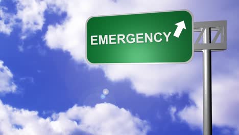 Signpost-showing-the-Emergency-Way