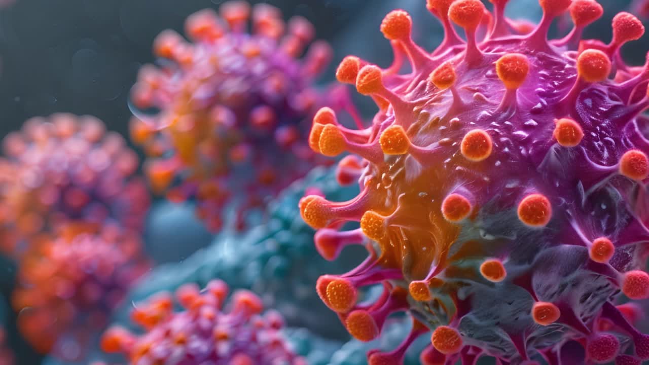 Microscopic Representation of a Virus