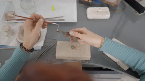 jewelry making process: creating a ring