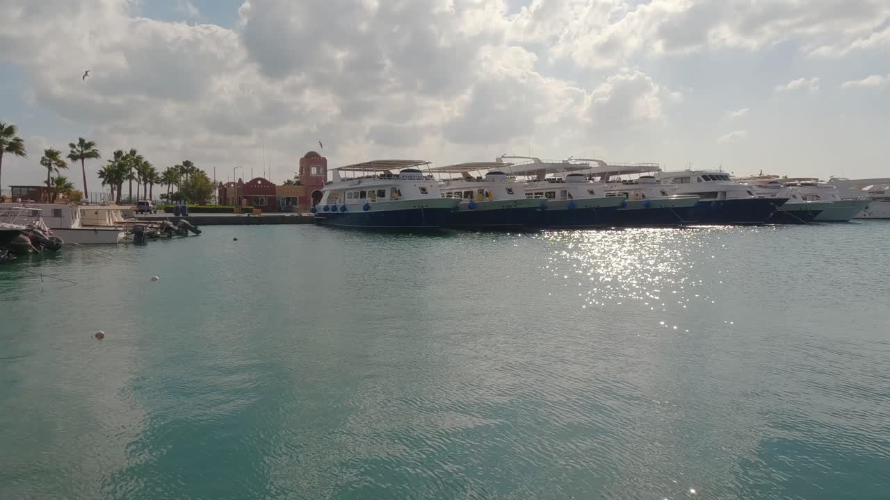 이집트 후르가다 마리나 베이의 전경