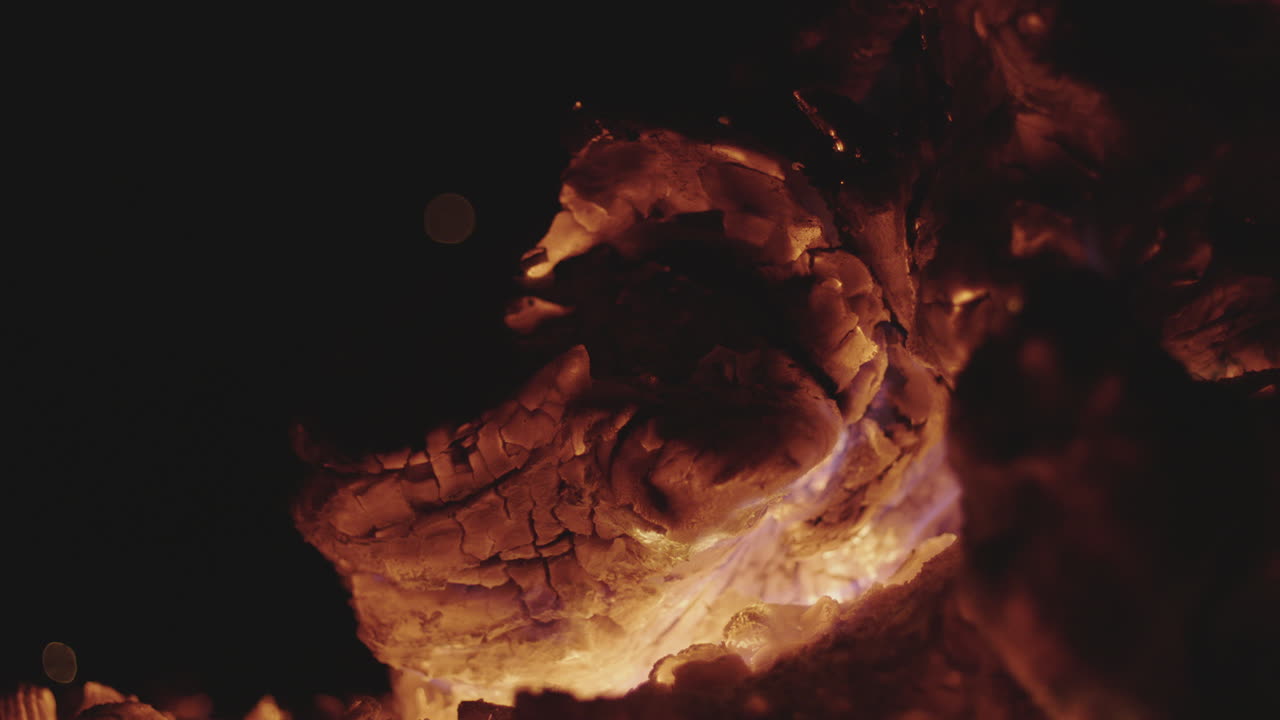 Nahaufnahme von Feuer und Flammen