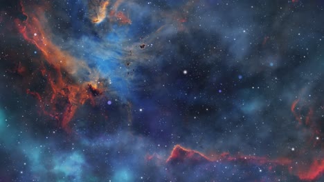 4k cosmos, nebulosa en el espacio exterior