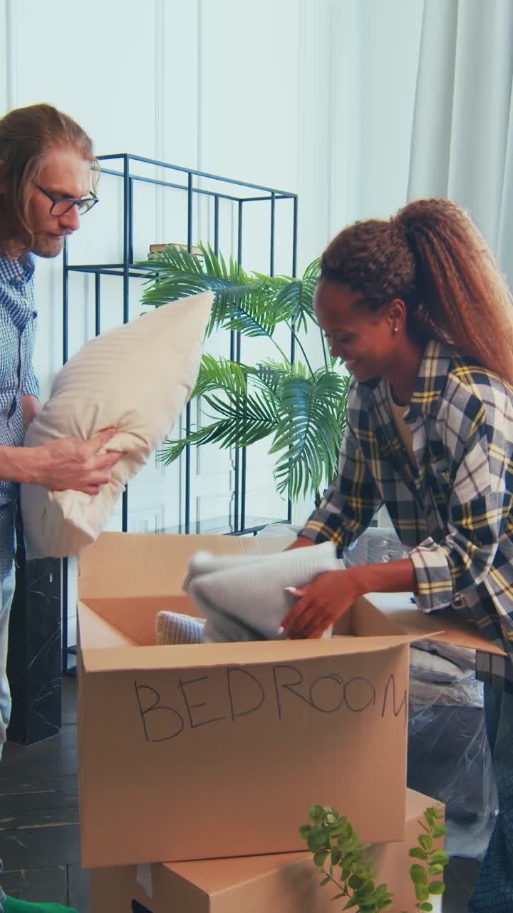 Couple moves into a new home with excitement and creativity