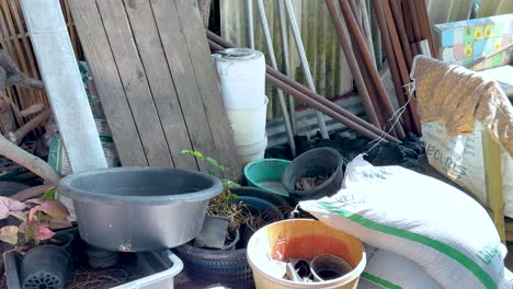 discarded items at khlong lat mayom market