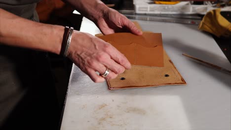 leather craftmanship and repair in action