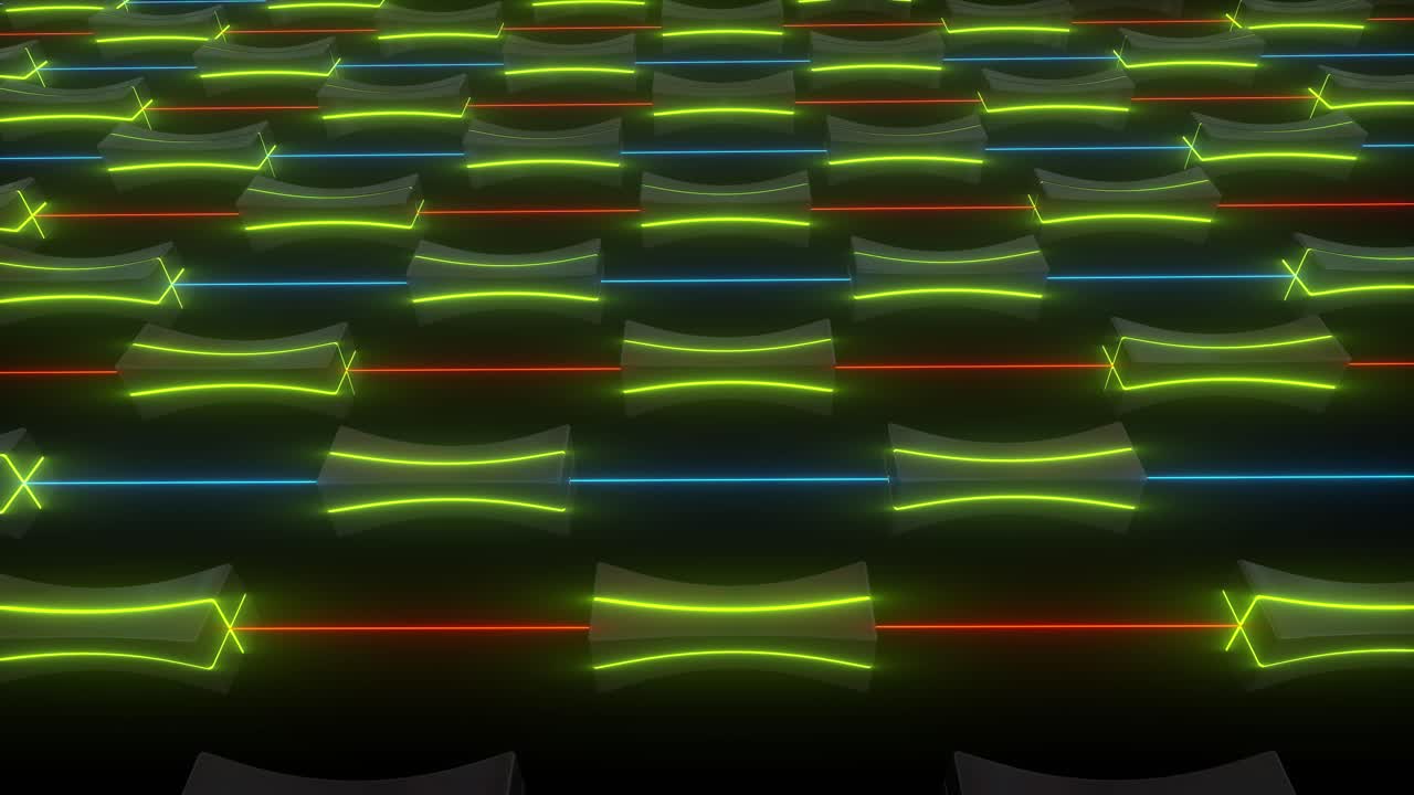 patrón de neón geométrico abstracto